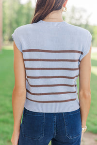 The Capsule Light Blue Striped Sweater