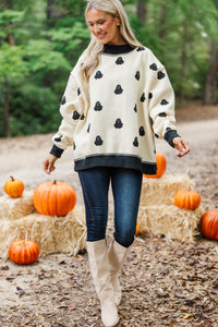 Ghost Mode White Boo Reversible Sweatshirt