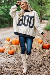 Ghost Mode White Boo Reversible Sweatshirt