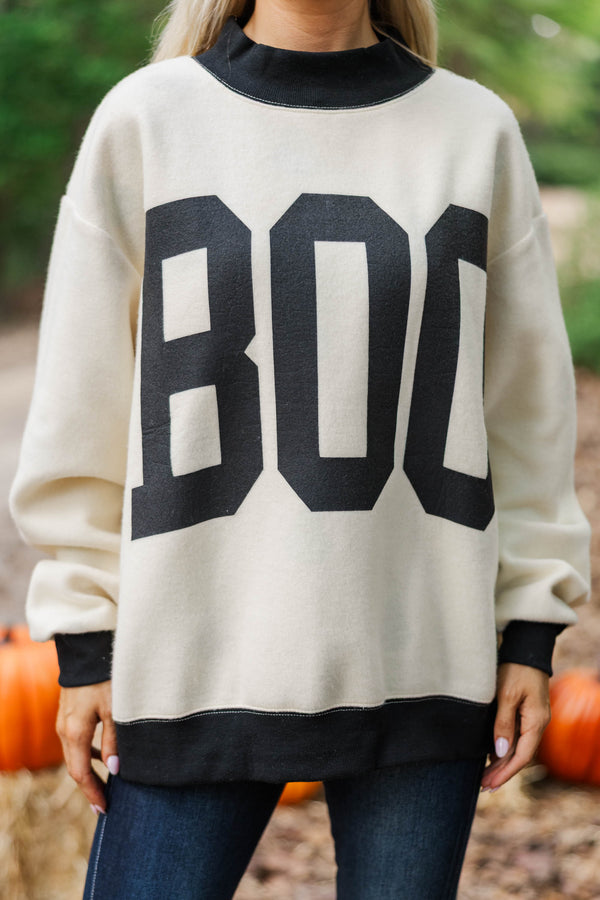 Ghost Mode White Boo Reversible Sweatshirt