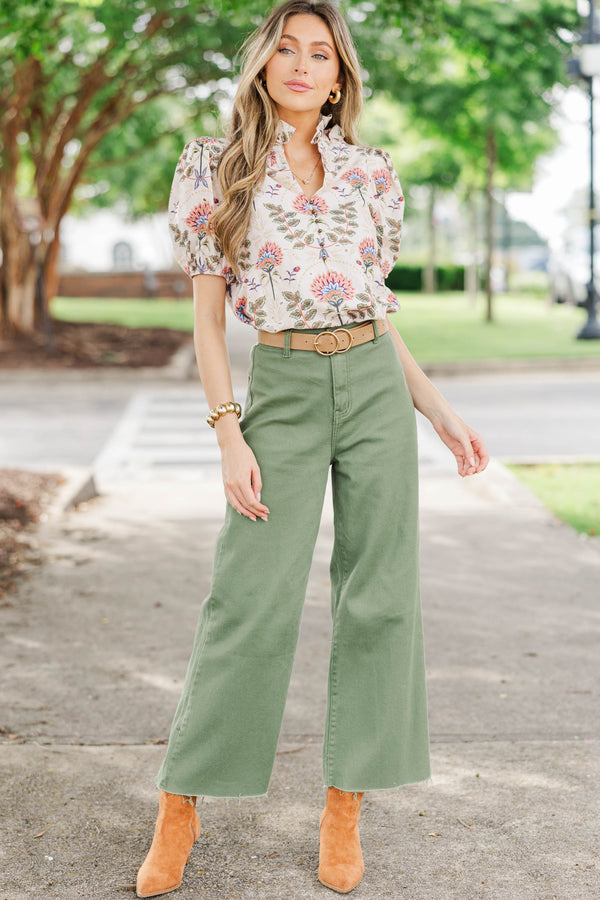Daily Darling Cream Floral Blouse