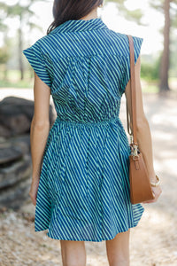Everyday Mood Navy Striped Dress