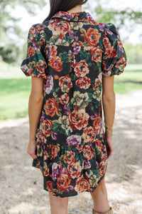 New Season Emerald Green Floral Dress