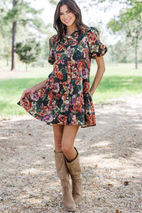New Season Emerald Green Floral Dress