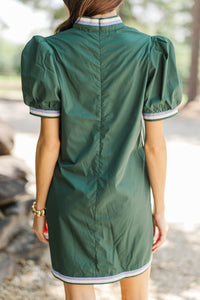 Perfect Balance Green Stripe Detail Dress