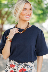 All Right Now Navy Sweater
