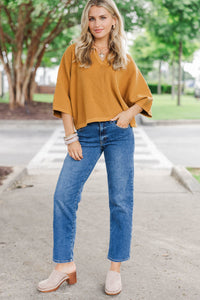 Cozy Conviction Camel Sweater