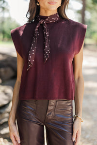 Elegantly Yours Burgundy Blouse