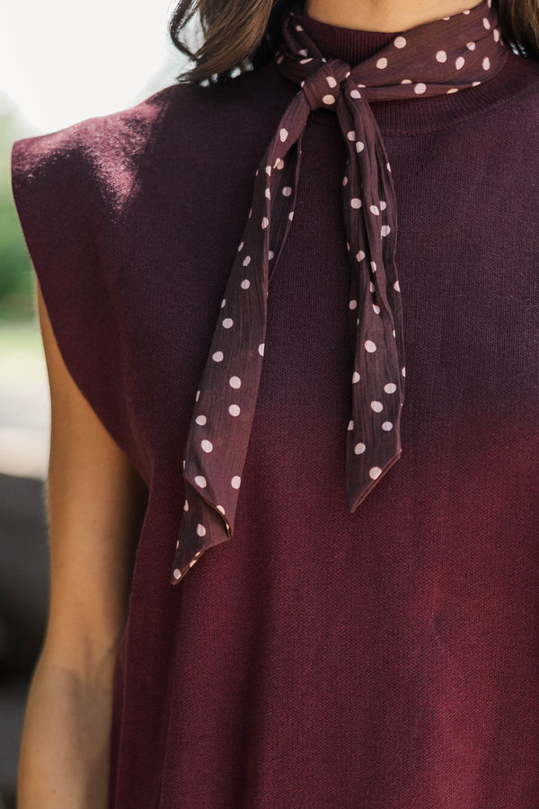 Elegantly Yours Burgundy Blouse