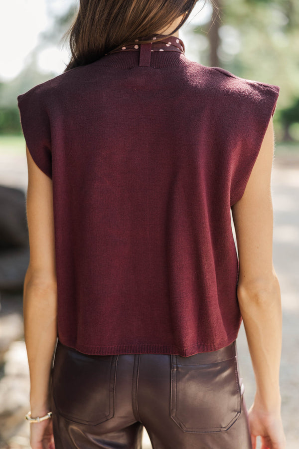 Elegantly Yours Burgundy Blouse