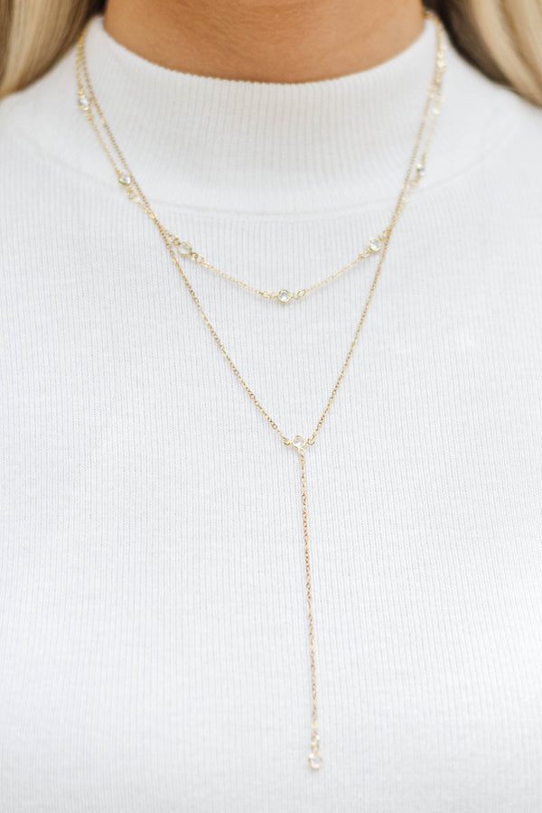 Simply Radiant Gold Layered Necklace