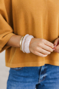 Here's To Today Gold Resin Bracelet Set
