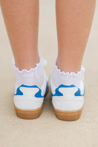 Girls: Worth The Hype Royal Blue & White Sneakers