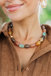 Gentle Glow Green Necklace
