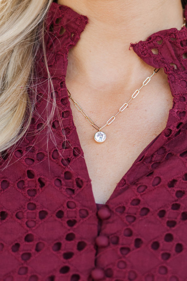 New Perspective Gold Necklace