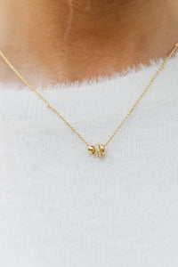 Stop And Stare Gold Charm Necklace