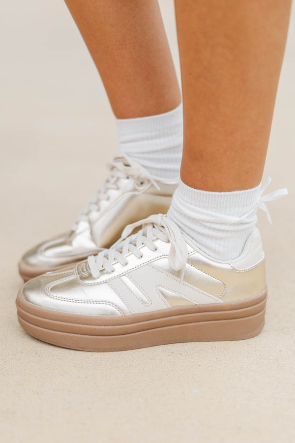 Oh What Fun Gold Sneaker