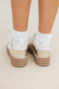 Oh What Fun Gold Sneaker