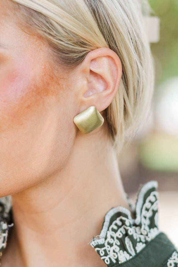 Love It Here Gold Earrings