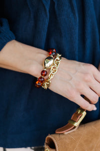 Couldn't Love It More Brown Bracelet