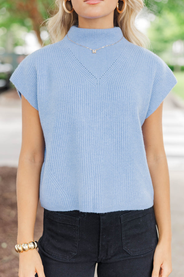 All Things Pretty Blue Sweater