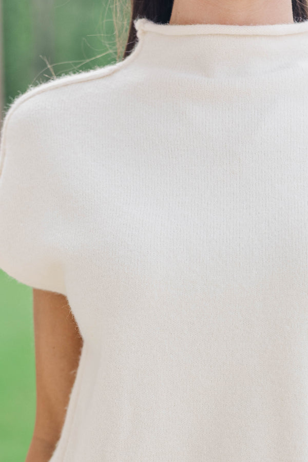 So Glad I Did Cream Sweater