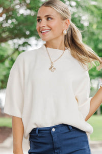 Sweet Little Surprise Cream Sweater