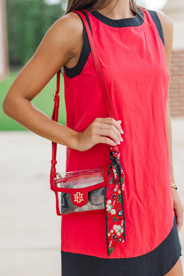 Perfect Pairing Red Clear Purse