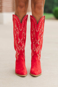Most Wanted Red Cowboy Boots