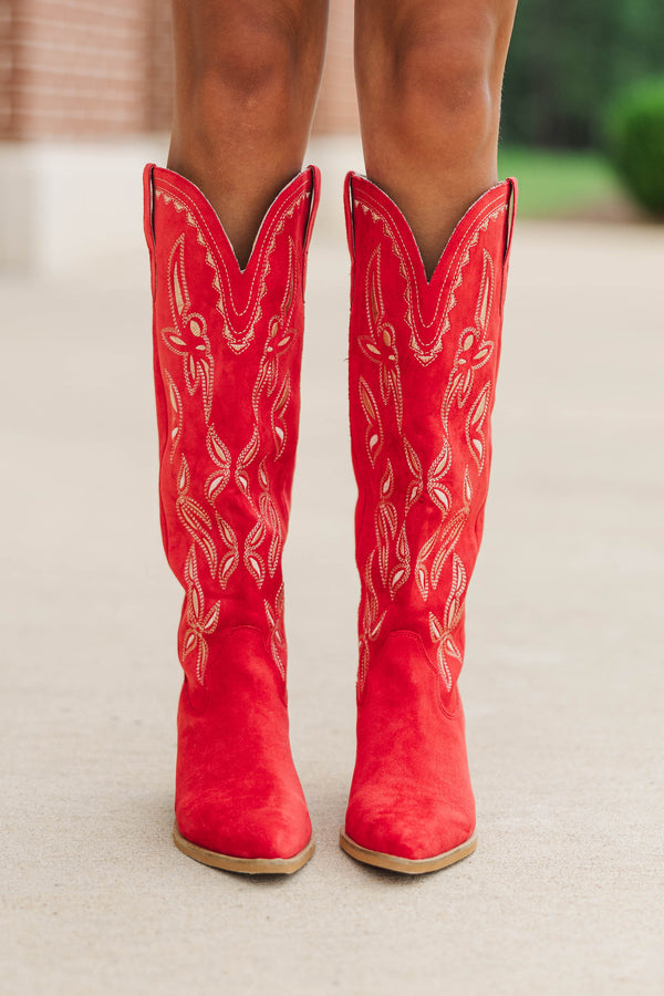 Most Wanted Red Cowboy Boots
