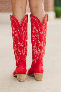 Most Wanted Red Cowboy Boots