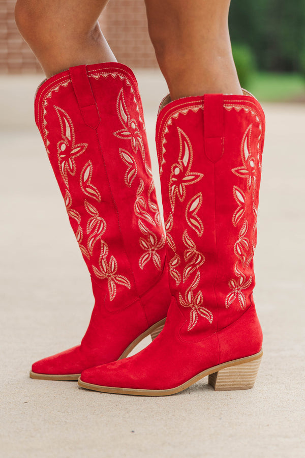 Most Wanted Red Cowboy Boots