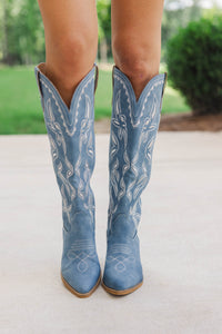 Most Wanted Blue Cowboy Boots