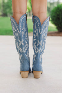 Most Wanted Blue Cowboy Boots