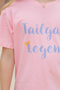 Girls: Tailgate Legend Blush Graphic Tee