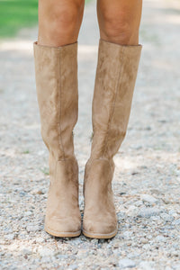 Best Seller Energy Taupe Suede Boots