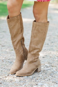 Best Seller Energy Taupe Suede Boots