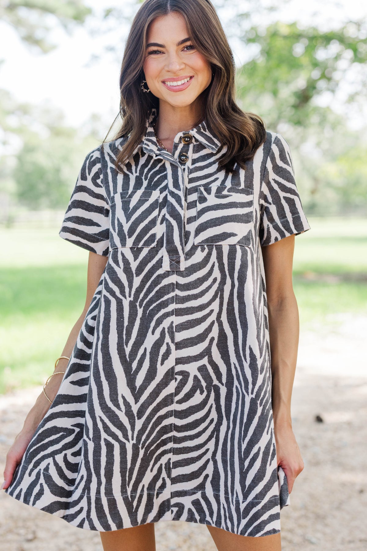 zebra dress women Good Find Cream Print – Shop the Mint Size:5- Ships September 10 The breezy design ensures cat sewing patterns Womens Dresses Black Denim