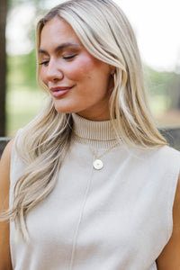 Instant Classic Gold Disc Necklace