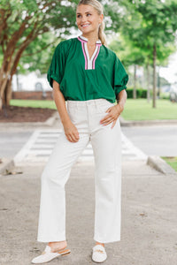 Just Black Denim: Home Stretch Cream Barrel Jeans