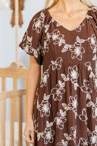 NURSING COLLECTION: Falling In Love Burgundy Embroidered Maxi Dress