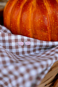 Girls: Pretty Little Pumpkin Pink Earrings