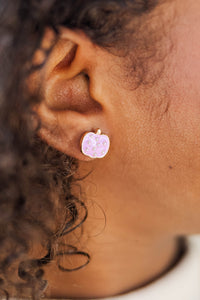 Girls: Pretty Little Pumpkin Pink Earrings