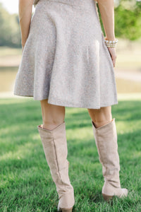Out Of Office Oatmeal Skirt