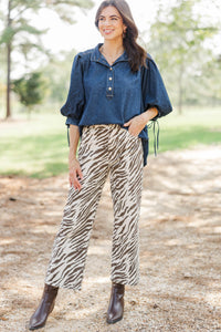 Hidden Haven Blue Denim Blouse
