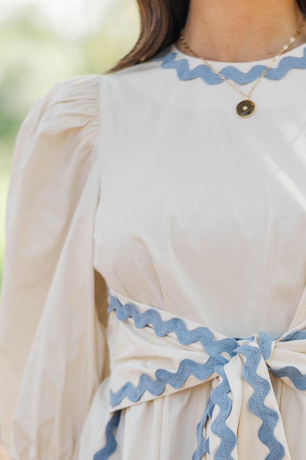 Little By Little Cream Ric Rac Blouse