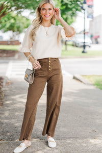 Gathered With Love White Ruffle Sweater