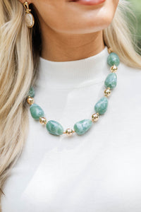 Gathered Treasures Green Necklace