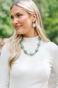 Gathered Treasures Green Necklace