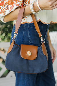 In Good Hands Navy Handbag